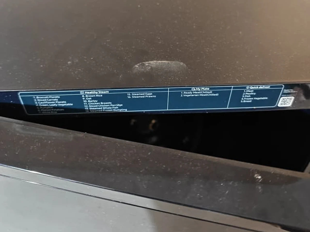 Microwave program strip
